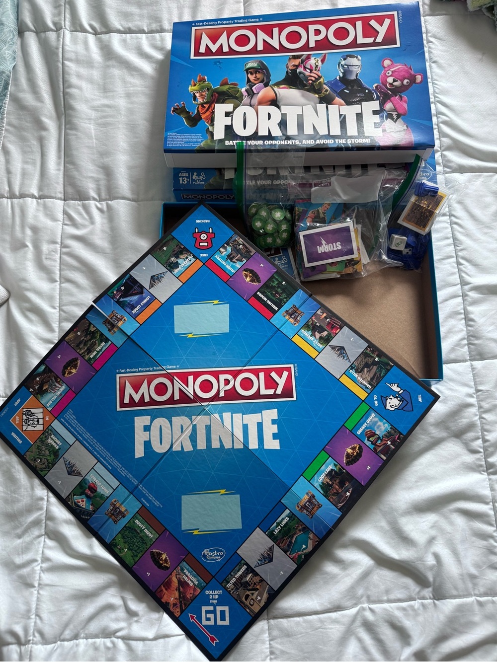 Hasbro Monopoly Fortnite Board Game - Blue & Purple